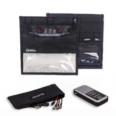 Mission Darkness™ NeoLok Faraday Bag for Phones with Battery Kit