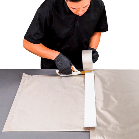 Cutting and layering TitanRF Faraday Fabric
