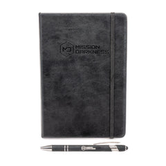 Mission Darkness™ Executive Notebook & Stylus Pen Set