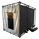 CYBERCYLENT Faraday Tent With Vestibule angled view