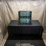 Mission Darkness Charge Chamber stacked inside faraday tent