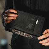 mission darkness non-window faraday bag for cell phones rolled closed