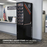 blocker locker cabinet inside police station