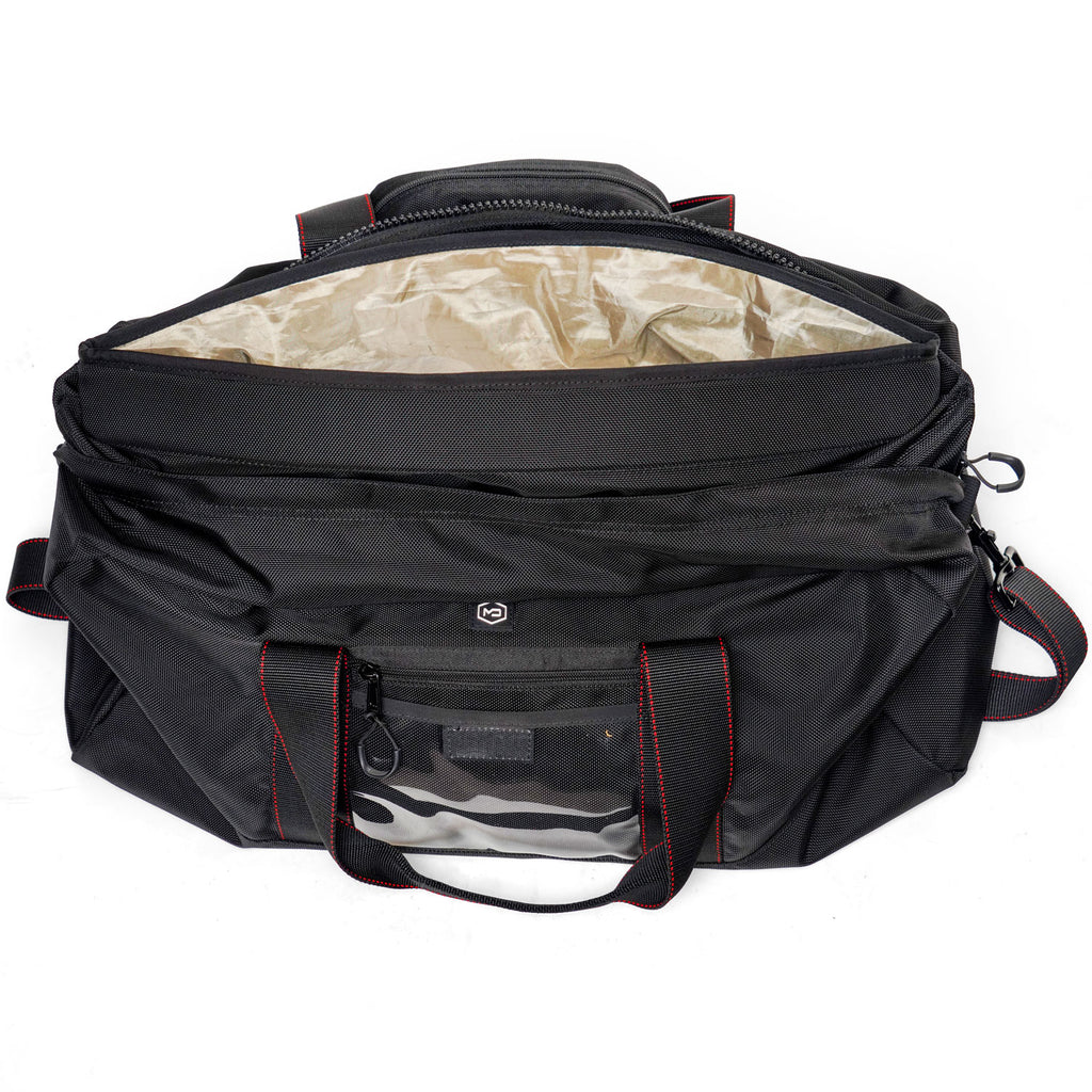 X2 Duffel padded handles and detachable shoulder strap