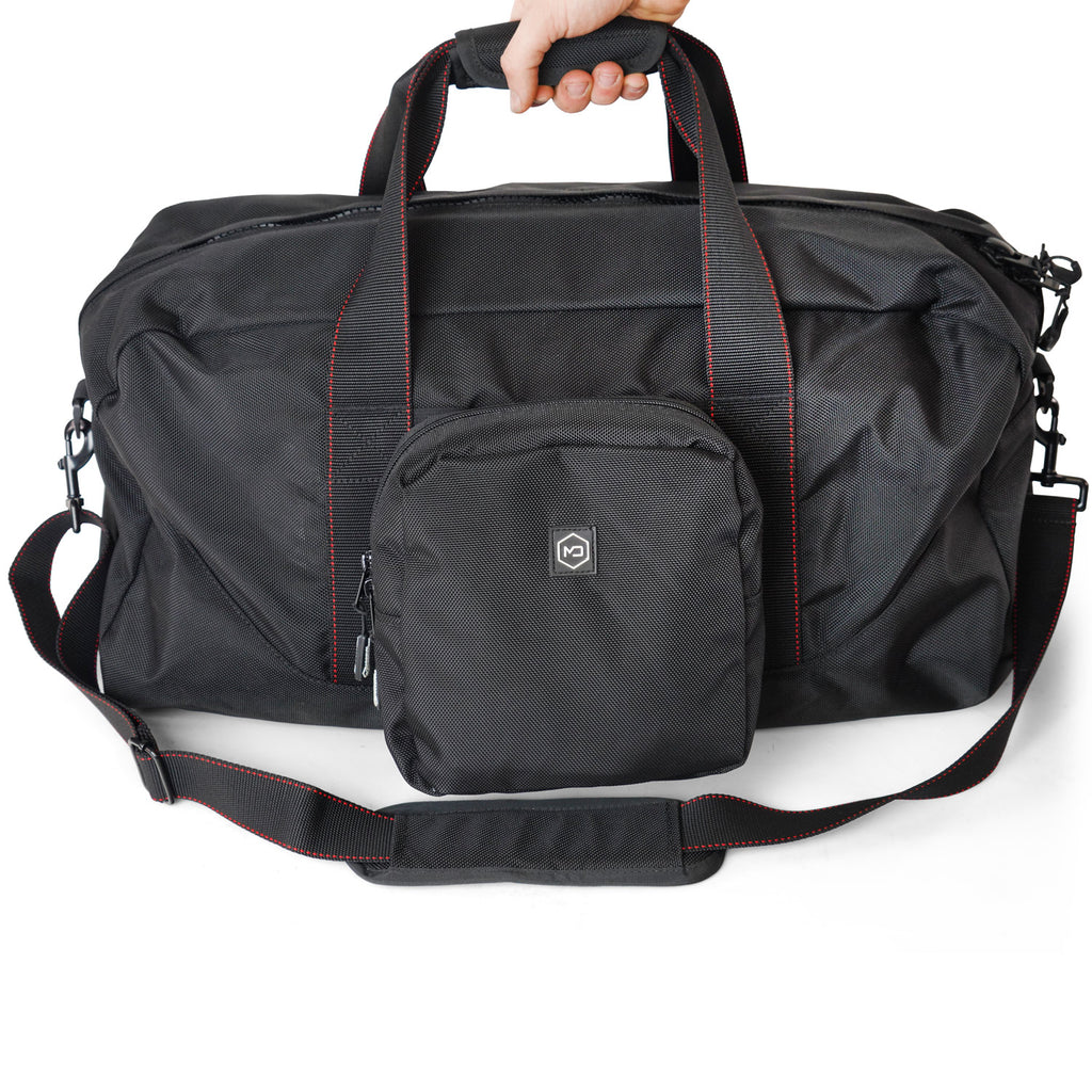 MOLLE webbing on the X2 Duffel front panel