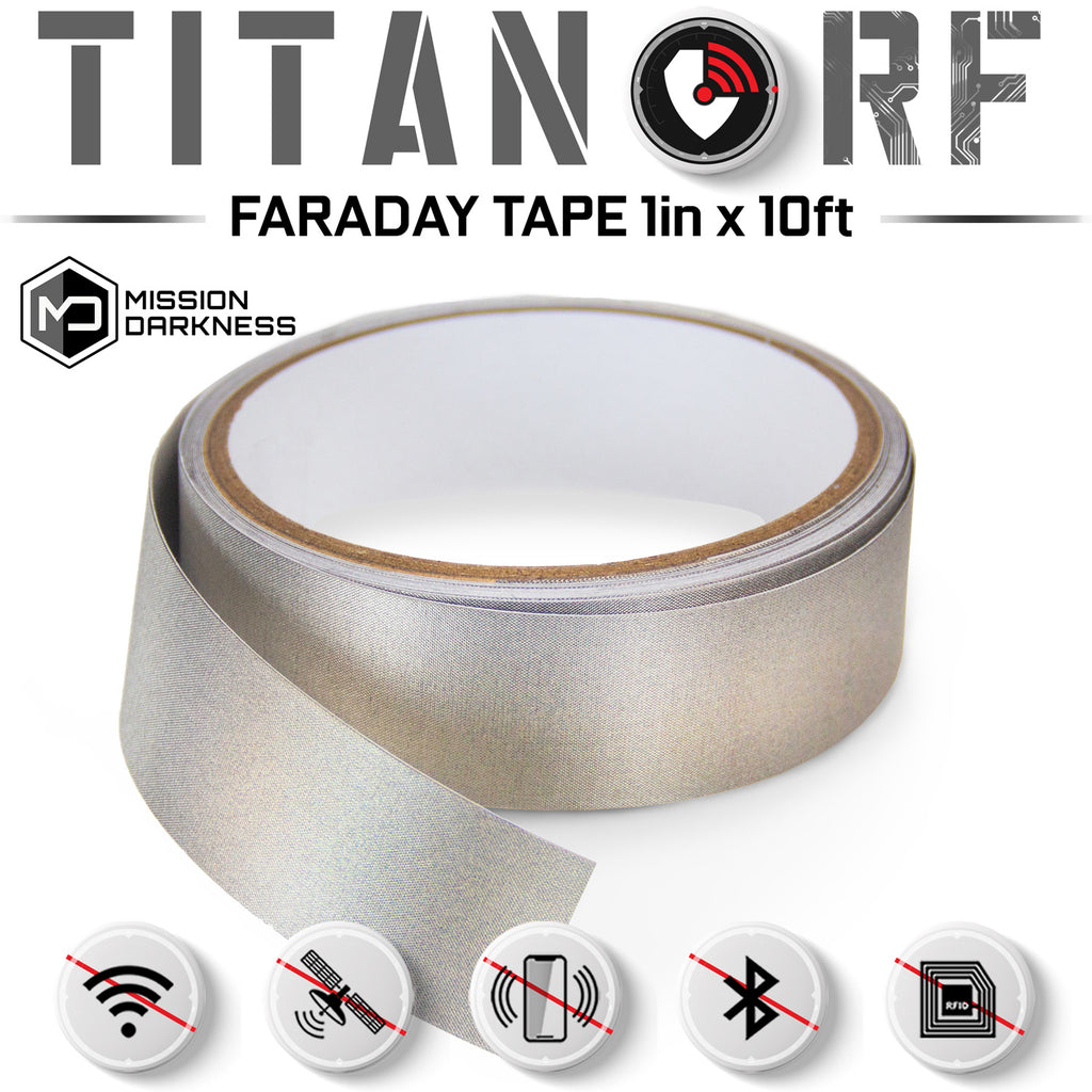 Mission Darkness TitanRF Faraday Fabric Pro Construction Kit 20 Yards //  Military Grade Conductive Material Blocks RF Signals (WiFi, Cell,  Bluetooth