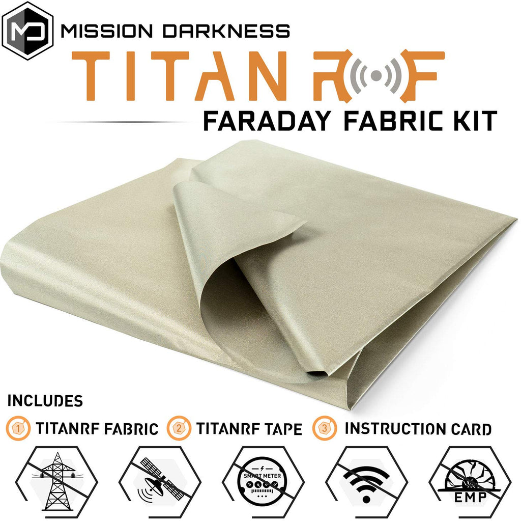 Faraday Fabric, Faraday Cage, Faraday Cloth Kit Includes 44W x 108L Fabric